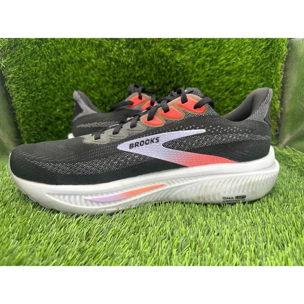 Brooks Ghost 17 1204311B080 Athletic Sneaker Women's 12B Black Mesh Gym Training